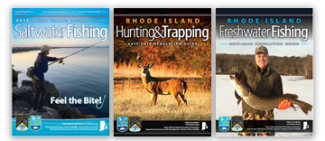 three covers of outdoor themed magazines