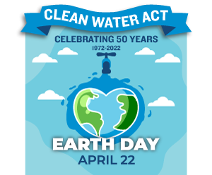 Clean Water Act Earth day logo