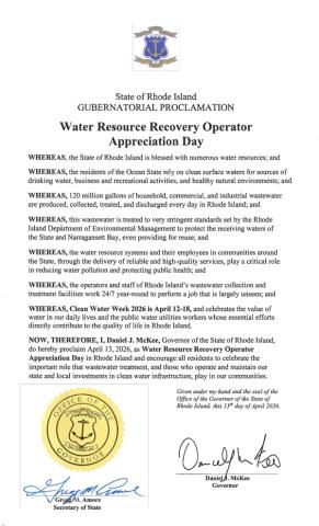 Image of Governor's proclamation