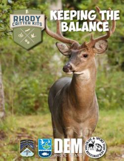Deer on cover of Keeping the Balance Rhody Critter Kit