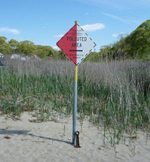 polluted area warning sign