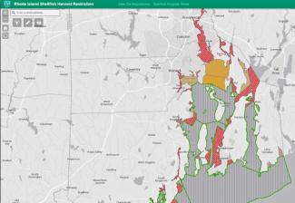 map of shellfishing locations