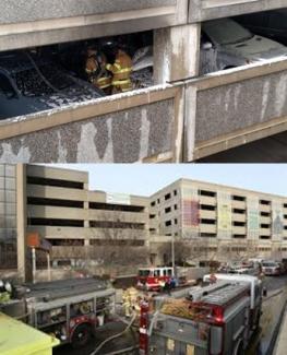 Fire at T.F. Green Airport Garage