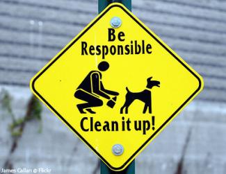 pet waste sign