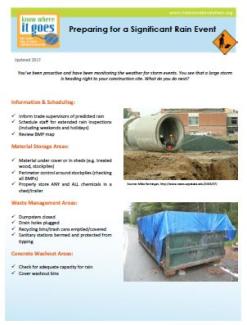 Preparing Your Site For A Significant Rain Event