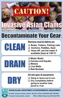 Stop the Spread of Invasive clams