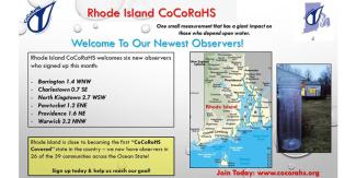 RI CoCoRaHs welcome information