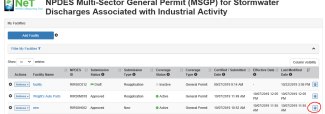 How to add revoke facility permissions screen shot