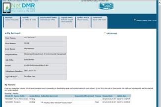 How to Print the NetDMR Subscriber Agreement screen shot