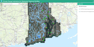Rhode Island Inland Flooding map