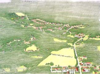 Aerial view drawing