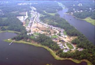 Photo of aerial view of land