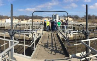 Tour of wastewater treatment plant
