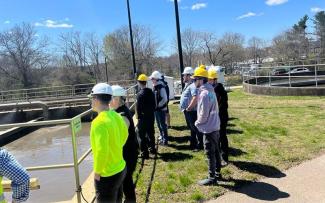 Tour of wastewater treatment plant