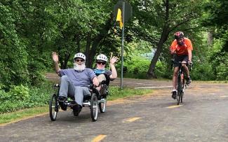 Adaptive cycling at the Blackstone Bikeway