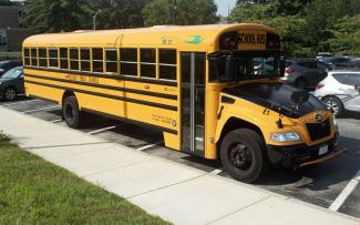School bus from Westerly powered with electricity
