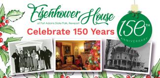 Banner design celebrating Eisenhower House Anniversary