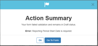 Screen shot from USEPA's CDX system for guidance