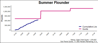 chart for summer flounder