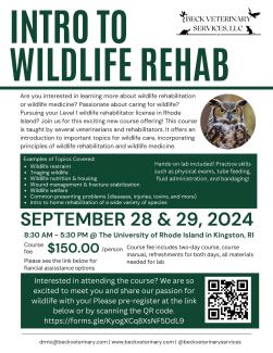Intro to Wildlife Rehab Course