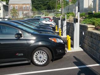 DEM's fleet of plug in hybrid electric vehicles charging