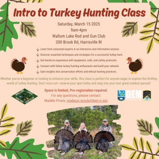 Intro to Turkey Hunting Class Flyer