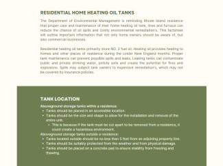home heating oil tanks
