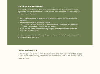home heating oil tanks