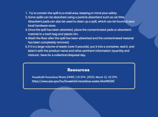 household hazardous materials factsheet