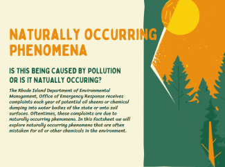 Naturally occurring phenomena factsheet