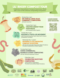 Flyer with dates of events