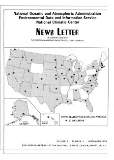 Sep. 1978 NOAA National Climatic Center News Letter