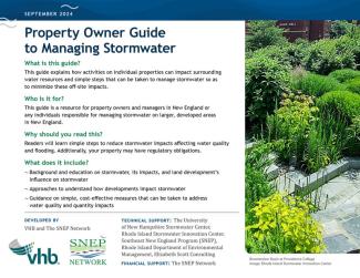 Cover of the Property Owner Guide to Managing Stormwater 