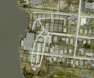 Example of several small lots under one owner, and part of a single business entity.  Individually they are too small.