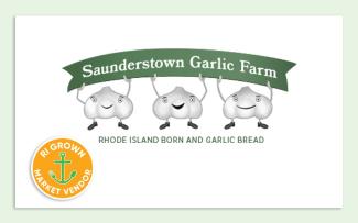 Logo for Saunderstown Garlic Farm