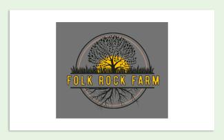 Logo for Folk Rock Farm