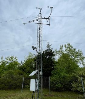 Weather station at NBNERR Potter Cove