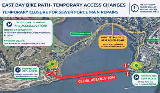 Map of closure area