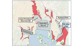 Shellfish conditional area map 2026
